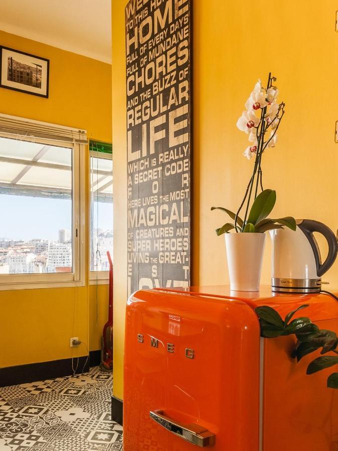 Le Ptit Jaune- Terrasse Sur Le Vieux Port Marseille Kültér fotó